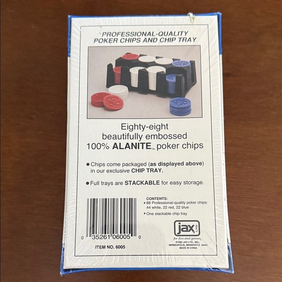 Professional Alanite Poker Chips with Stackable Tray. Brand New in box. - Picture 3 of 7